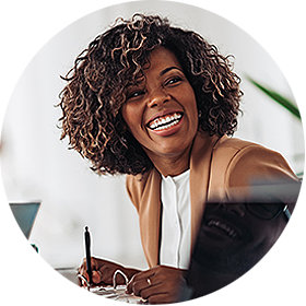 Businesswoman in meeting